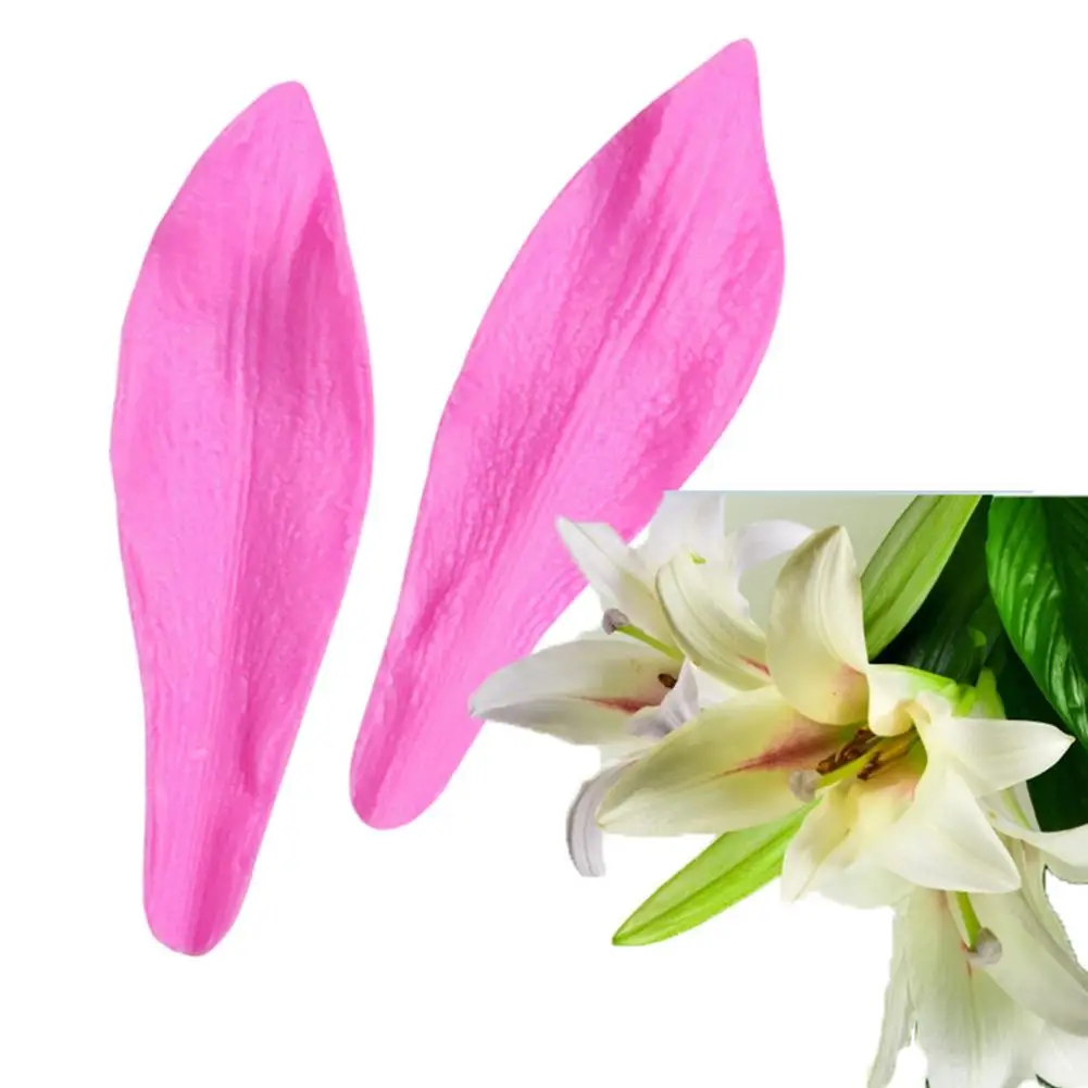 

2Pcs Lily Petal Silicone Cake Mold Candy Chocolate Pastry Bakeware Baking Pan