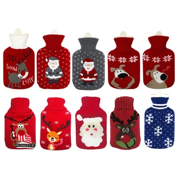 

2019 New Large One Side Fleece Cloth Cover For 1000ML Hot Water Bottles Explosion-proof Rubber Hot Water Bottle Removable