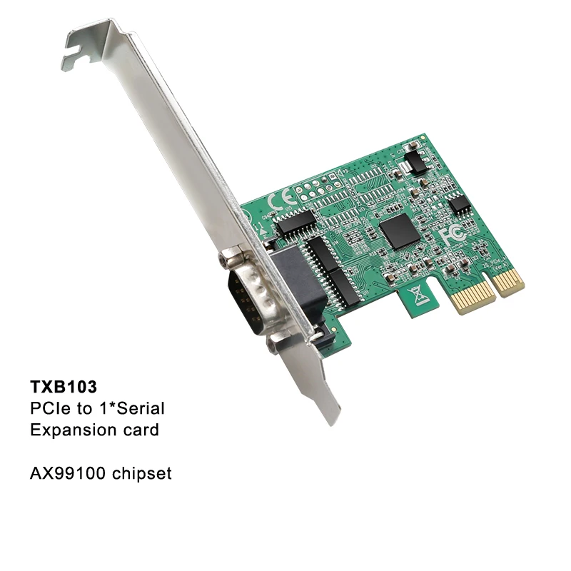 TXB103 PCIe Плата расширения RS232 RS-232 последовательные порты параллельные порты разъемы COM DB9 PLT порт плата расширения с чипом AX99100 - Цвет: TXB103