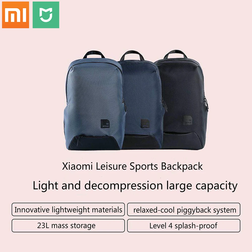 Новый Xiaomi mijia модный школьный рюкзак сумка Прочный водонепроницаемый открытый