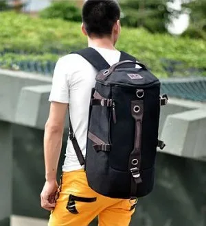

Large Capacity Man Travel Bag Mountaineering Backpack Men Bags Canvas Bucket Shoulder Backpack 012