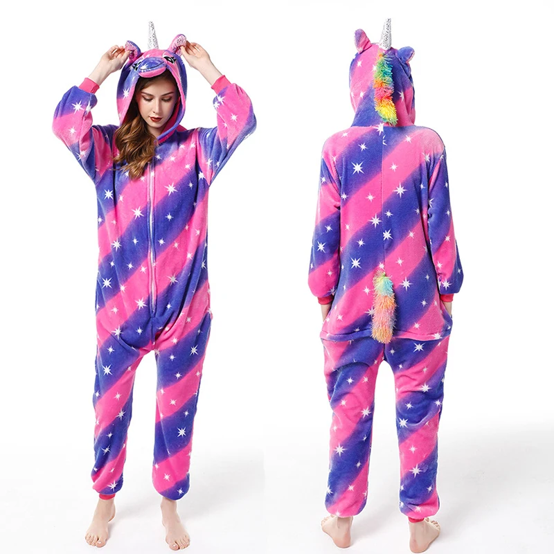 Pijamas Pijamas unisex para adulto diseño de unicornio 
