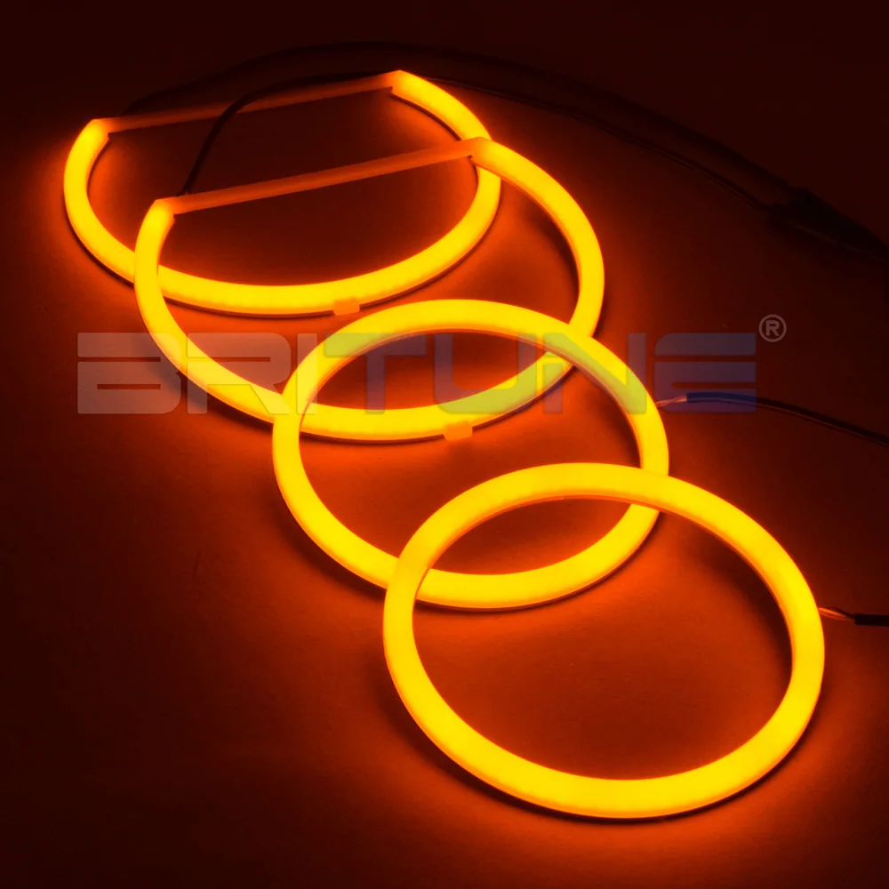US $41.87 Angel Eyes For BMW X5 E70 Tuning Halogen Xenon Headlight Daytime Running Light Cotton LED Switchback Halo Ring Car Accessories