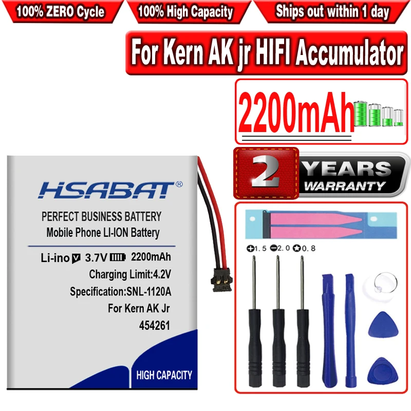 HSABAT 2200mAh Battery for IRIVER Astell &amp Kern AK Jr Player Speaker Li-polymer Lithium Polymer Rechargeable Accumulator | Электроника