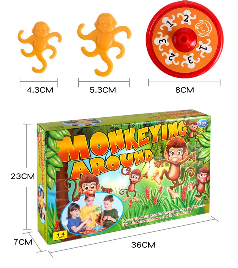 Jeu Monkey Race - Jeu D'Équilibre Familial Pour Enfants 3+
