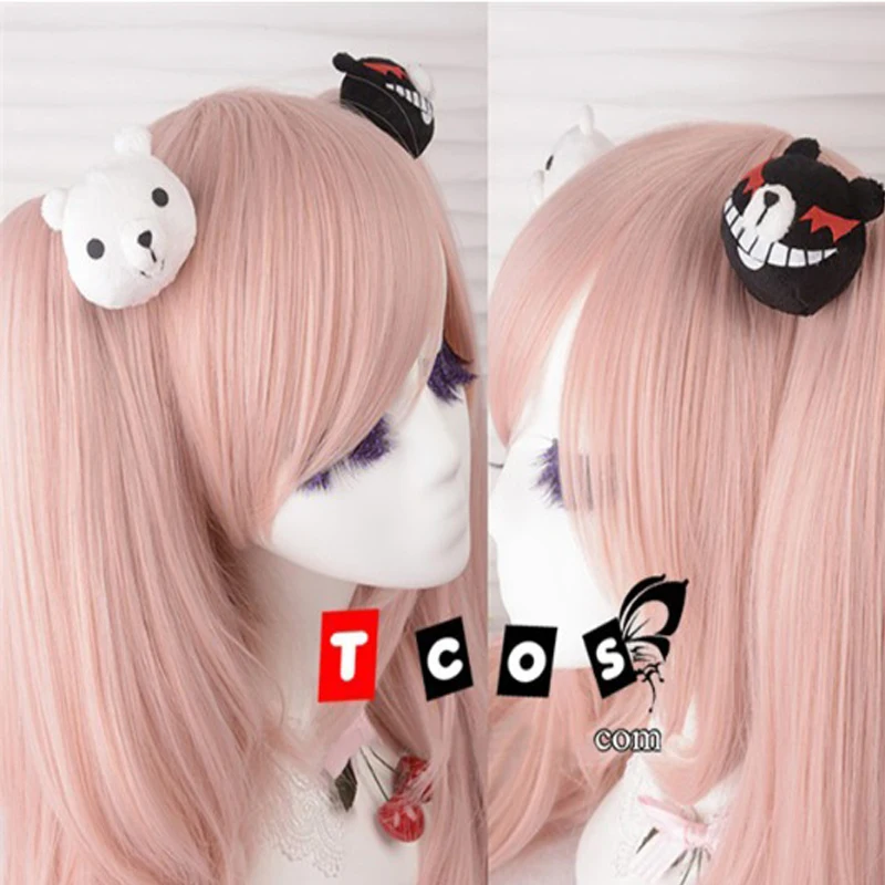 IHYAMS-Junko-Enoshima-Light-Pink-Cosplay-Hair-Wig-Danganronpa-Dangan-Ronpa-Heat-Resistance-Fiber-With-Chip (2)
