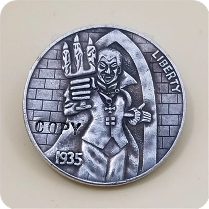 Хобо Никель Coin_Type# 5_1935-S с гравировкой в виде американского бизона из никеля копия монет