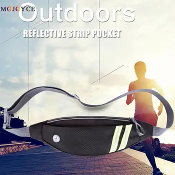

Sports Running Waist Bag Belt Pack Reflective Strip Mobile Phone Holder