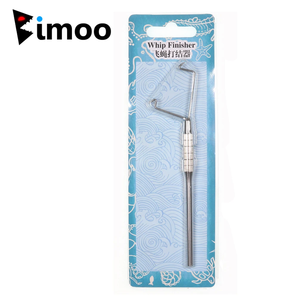 Bimoo 1pc/2pcs Non-Slip Stainless Steel Fly Tying Whip Finisher Fishing Tackle for Saltwater Jig Hook Making Knotting Tool