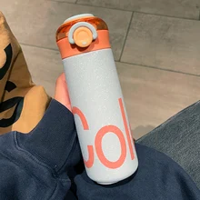 

Japanese Simple Vacuum Cup Ladies High Appearance Level Portable Stainless Steel Tea Straight Drinking Cup Student Cup