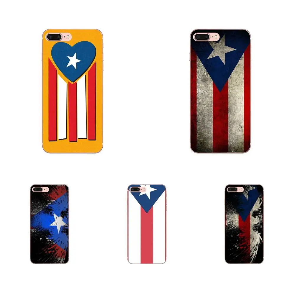 

Soft Silicone TPU Transparent Design Phone Puerto Rico Flag Vintage For Apple iPhone 4 4S 5 5C 5S SE 6 6S 7 8 Plus X XS Max XR