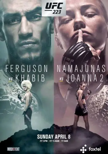 223 Fight - Ferguson vs Khabib namajune Joanna 2 Художественная печать Шелковый постер домашний
