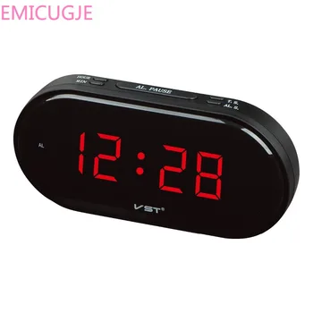 

Electric LED Table Clock 24 Hour Digital Alarm ClockHD Digit Display Led Alarm Clock with Snooze Function Plugin