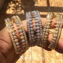 Novidade Marca de Moda Jóias AAA Brinco de Casamento As Mulheres Se Vestem De Zircónio Moda Pulseira E Anel Conjunto de Jóias(China)