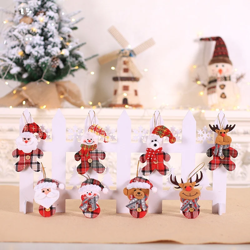 

Christmas Cute Small Santa Claus Snowman Dolls Xmas Tree Ornament Natal Noel Deco Christmas Decoration for Home Kid GiftHome
