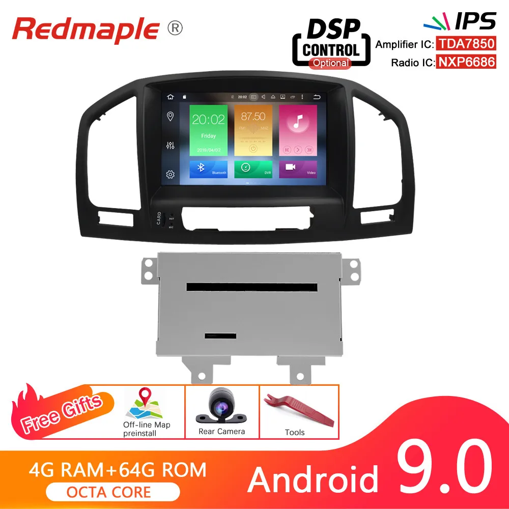 4G ram Android 9,0, автомобильный dvd стерео радио, gps навигация, мультимедийный плеер для Opel Vauxhall Insignia CD300 CD400 2009-2012 Авто - Цвет: 4G RAM Android 9.0