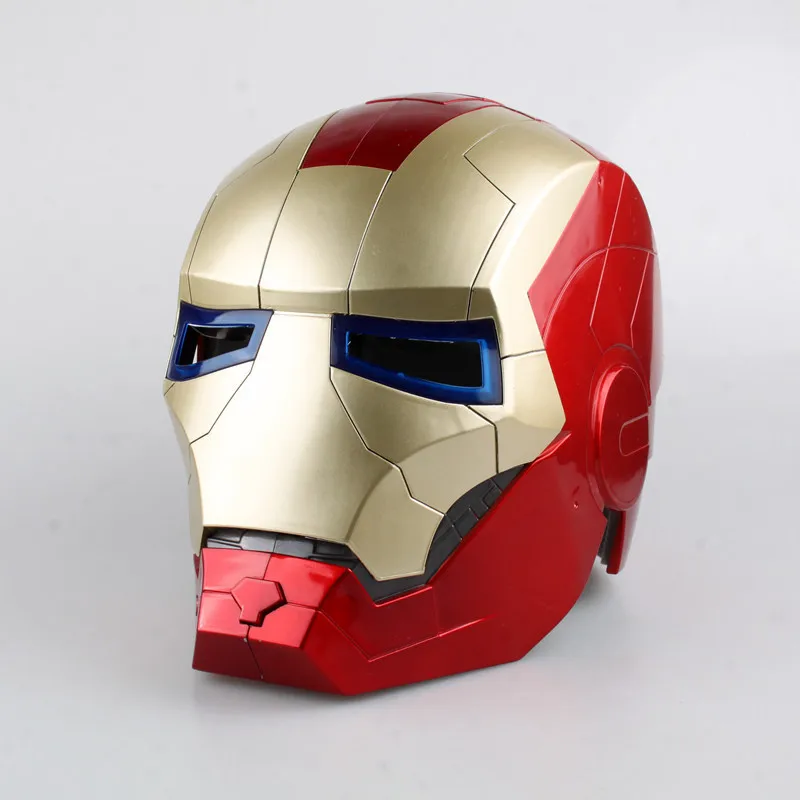 1 шт. высококачественный светодиодный IRONMAN Fer Homme Casque маска для лица Ouverte Casque ABS для косплея Железного Человека Маски-шлемы