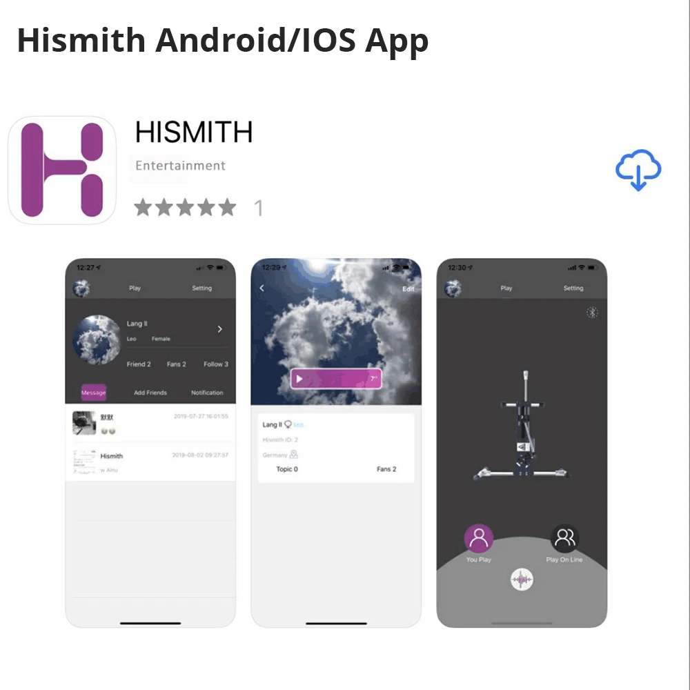 Hismith Customised Sex Machine Controller App Control for Kliclok