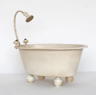 Full-moon Baby Photography Props Retro Baby Bathtub Colorful Bucket Do The Old Style Infant Shooting Accessory