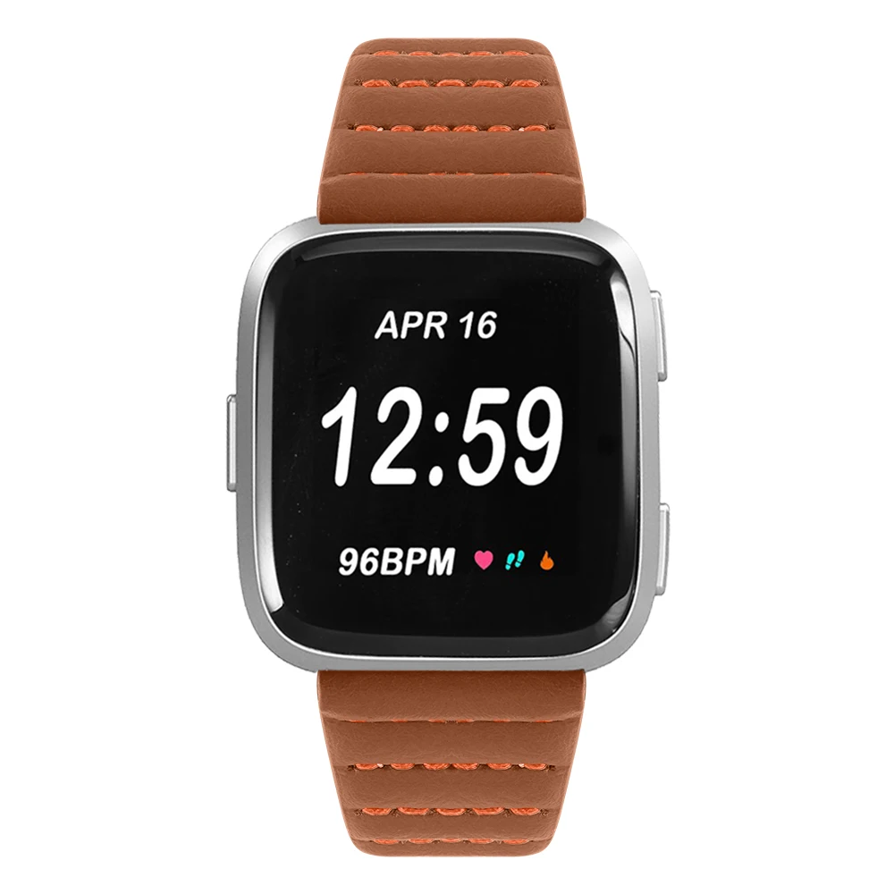 Joyozy красивый удобный водонепроницаемый влагостойкий для fitbit versa ремешок для часов классический кожаный ремешок для fitbit versa2 часов