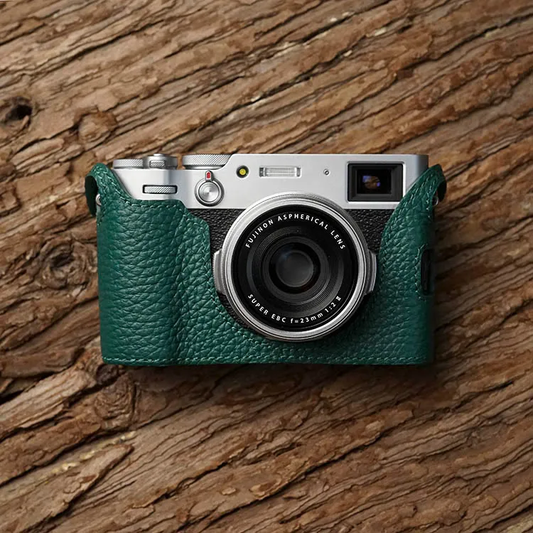 Case de Couro Meio-conjunto de Couro de Couro Mrstone Fuji Câmera Protetor Case X100v - Image 3