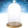Clear Glass Jar Dome Cover Decorative Clear Glass Dome Cloche Bell Cover Fresh Flower Glass Cover for Wedding Party Valentine 6