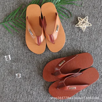 

Men's Sandals Summer New Style Anti-slip Beach Flip-flops Trend Large Size Plastic Sandals beach flip flops slippers men