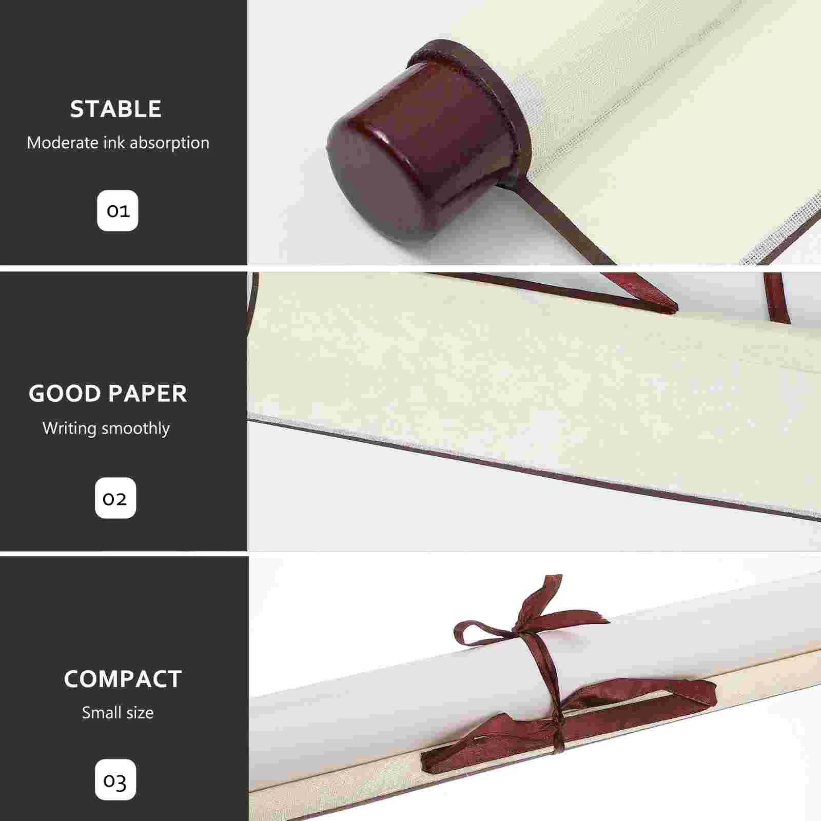 Paper Scroll Blank Wall Chinese Hanging Scrolls Xuan Art Calligraphy Mounting Roll Rice 2