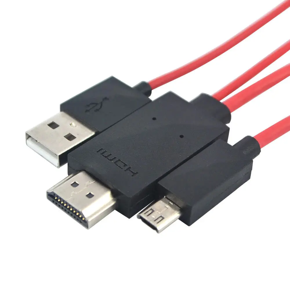 MHL Micro USB к HDMI 1080P HD ТВ кабель адаптер для Xiaomi Redmi Note 5 Pro для samsung Android сотовый телефон