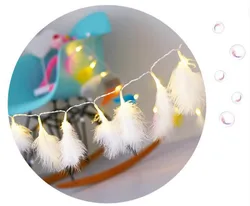 2022NEW Christmas Led Strip Light Feather String Light Fairy Curtain Light Copper Wire for Bedroom Living Room Romantic