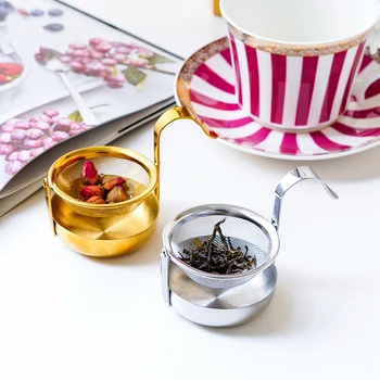 

Stainless Steel Rotating Fine Tea Mesh Tea Strainer Tea Infuser With Handle