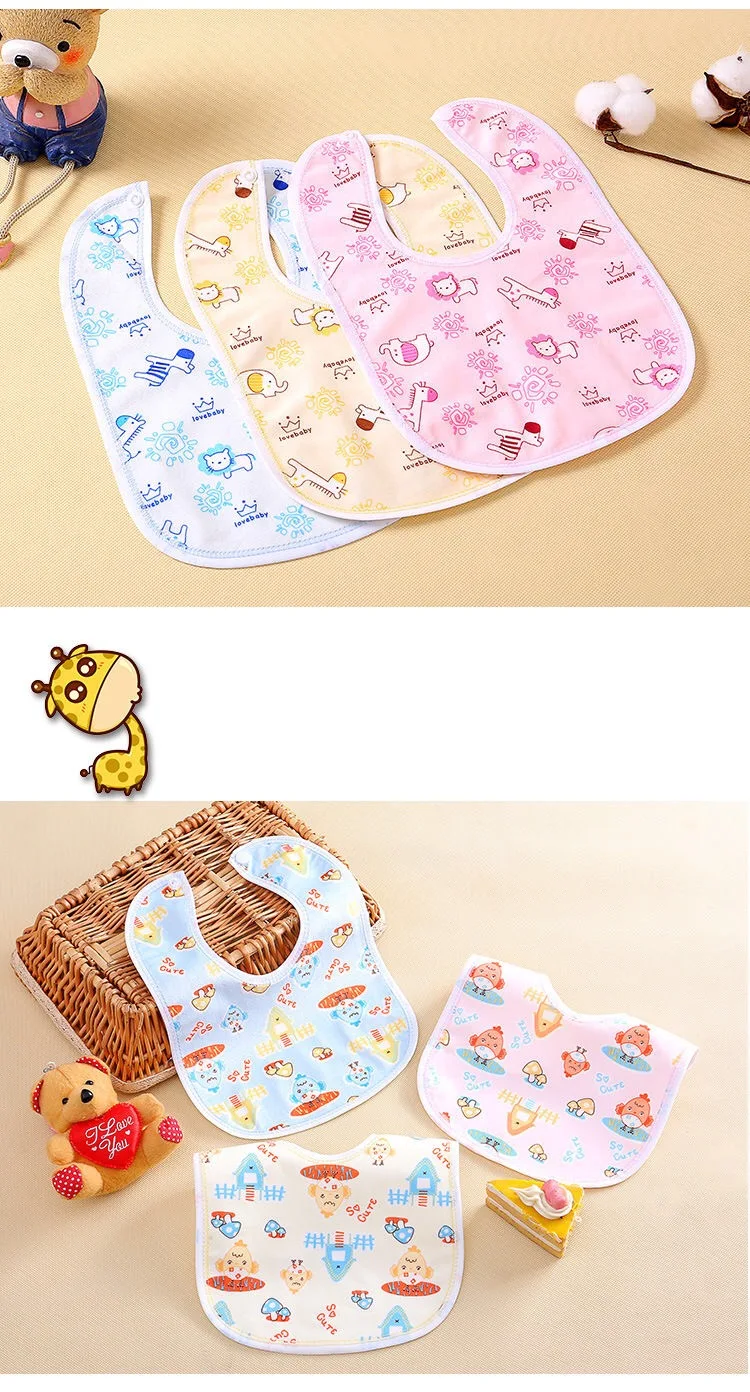 5pcs/lot hot New Baby Bibs Bibs Boy&Girl Bandana Bandanas1 Cloths Bandana Infant For Baby Dribble Waterproof Bib Burp