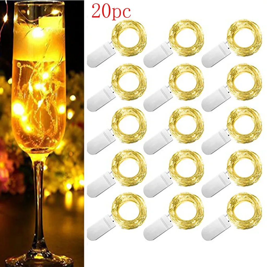 bottle lights Battery String party decoration Copper Wire Decor Christmas 20Pcs 10LED 1M d91128 | Освещение
