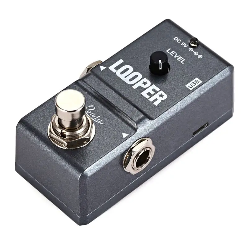 Rowin Tiny Looper электрогитара педаль эффектов 10 минут Looping Unlimited Overdubs
