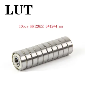 

10 PCS MR126ZZ L-1260 MR126-2RS 6*12*4 mm 6x12x4 mm Miniature MR126 ZZ Ball Bearings L-1260ZZ MR126z