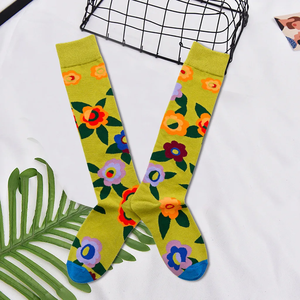 JAYCOSIN женские носки японский хлопок Красочные мультфильм милый забавный счастье кавай креативные авокадо носки для девочек Рождественский подарок 1