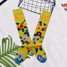 JAYCOSIN женские носки японский хлопок Красочные мультфильм милый забавный счастье кавай креативные авокадо носки для девочек Рождественский подарок 1