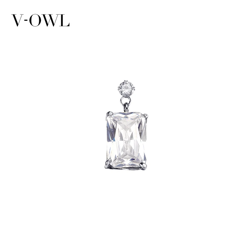 Модные Универсальные серьги-гвоздики V-Owl в Корейском стиле с инкрустированным