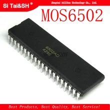 1 pçs/lote Mos 6502 MOS6502 6502AD R65C02AP MOS-6502 6502B = UM6502 SY6502 DIP-40