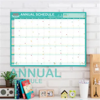 

1PC 2019&2020 Calendars Efforts Planner Book 365 Day Annual schedule Agenda Journal Diary Paper Plan Book Desk Student Supplies