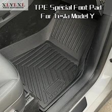 Alfombrilla de pie especial para maletero, alfombrilla antideslizante impermeable para caja de almacenamiento, accesorios modificados de TPE, modelo Tesla Y