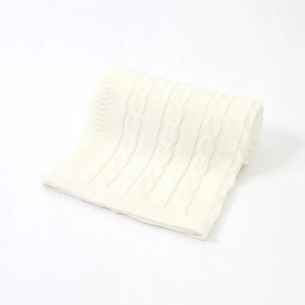 Baby Blankets Knitted Candy Color Newborn Bebes Swaddle Wrap Blanket for Boys Girls Super Soft Sleeping Covers Stroller Bedding