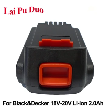 

18V/20V 2.0Ah Li-Ion Replacement Power Tool Battery For Black&Decker: BL1518 HP186 HP188 LB018-OPE A1118L LB20 LBX20 LBXR20