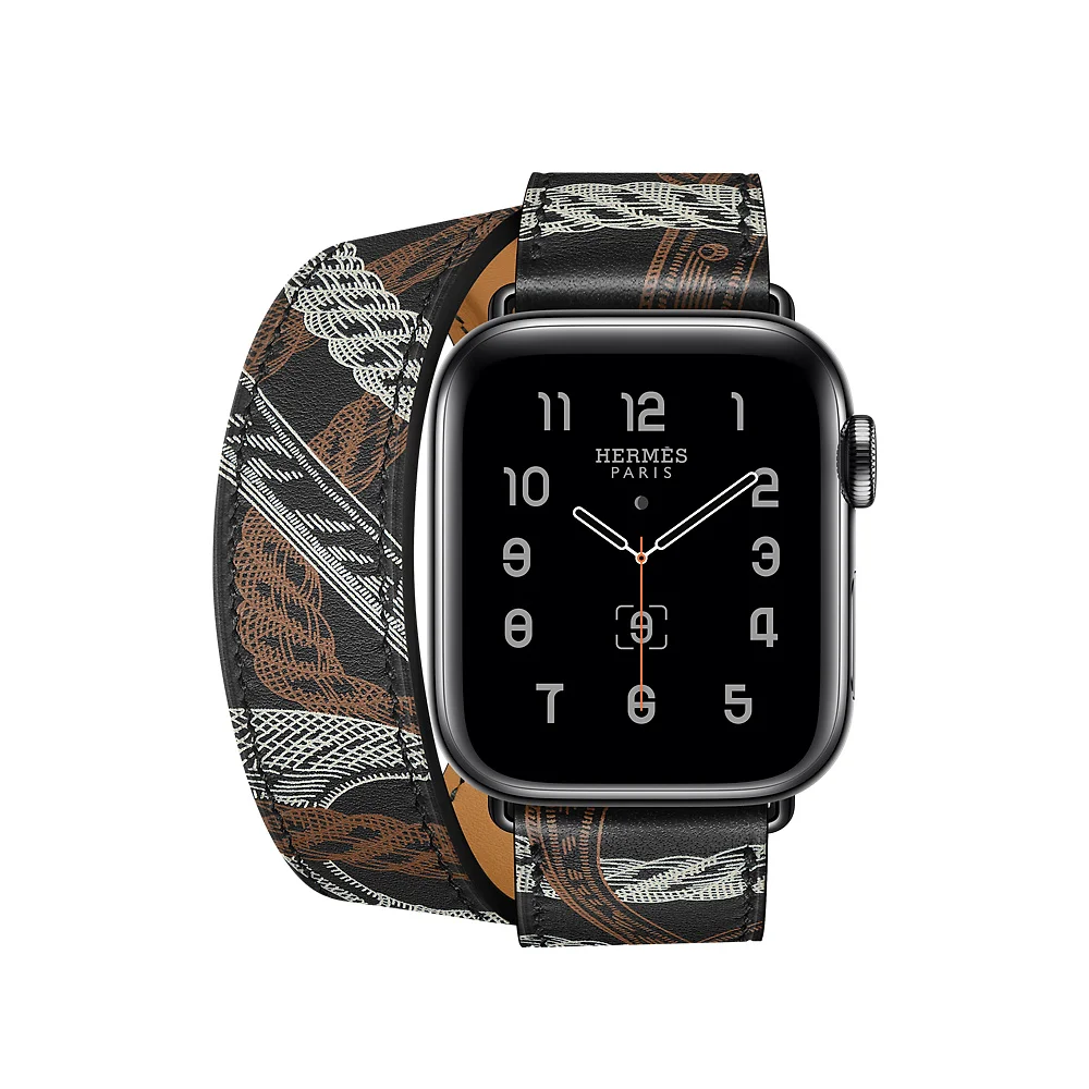 Ремешок для Apple watch band 5 4 44 мм 40 двойной тур из натуральной кожи correa iwatch 3 2 42 38