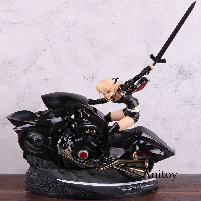 

Fate/Grand Order 1/8 Scale Saber Altria Pendragon with Motorcycle Figure Black Saber Action Figure PVC Collectible Model Toy