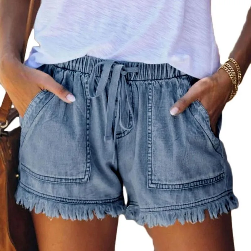 High Waisted Shorts Jeans Plus Size Summer Women's Denim Shorts Large Size XXL For Women Short Pants Women Plus Size 1