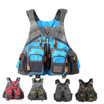 

New Sea Fishing Life Jacket Fishing Vest Big Buoyancy Vest Reflective Removable Lure Fishing Life Jacket Fly Fishing Clothing