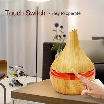 

300ML USB Electric Aroma Air Diffuser Wood Ultrasonic Air Humidifier Essential Oil Aromatherapy Cool Mist Maker For Home