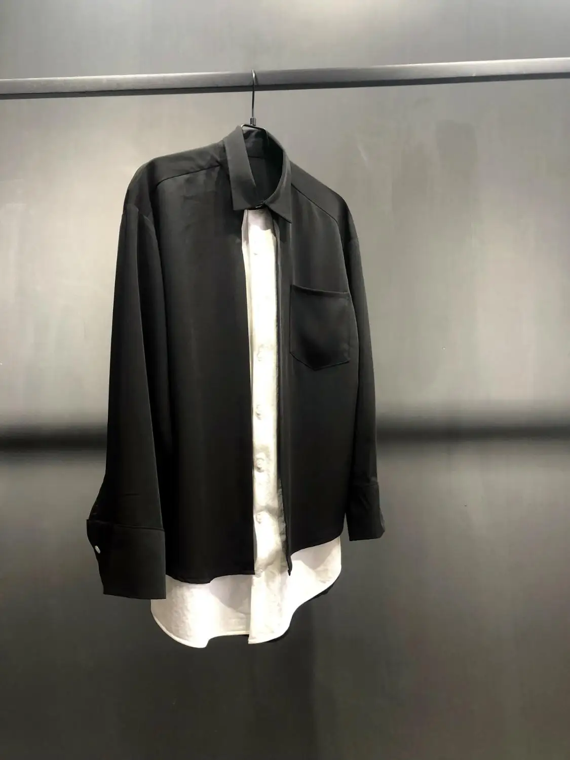 S-6XL, новинка, Мужская одежда, волосы стилиста, шоу, поддельные, две части, нижняя рубашка, рубашка размера плюс, костюмы