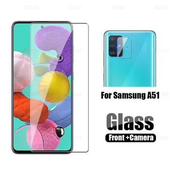 

2-in-1 Camera Protective Film For Samsung Galaxy A51 SM-A515F Tempered Glass Back Camera Protector on For Samsung A51 6.5' Glass